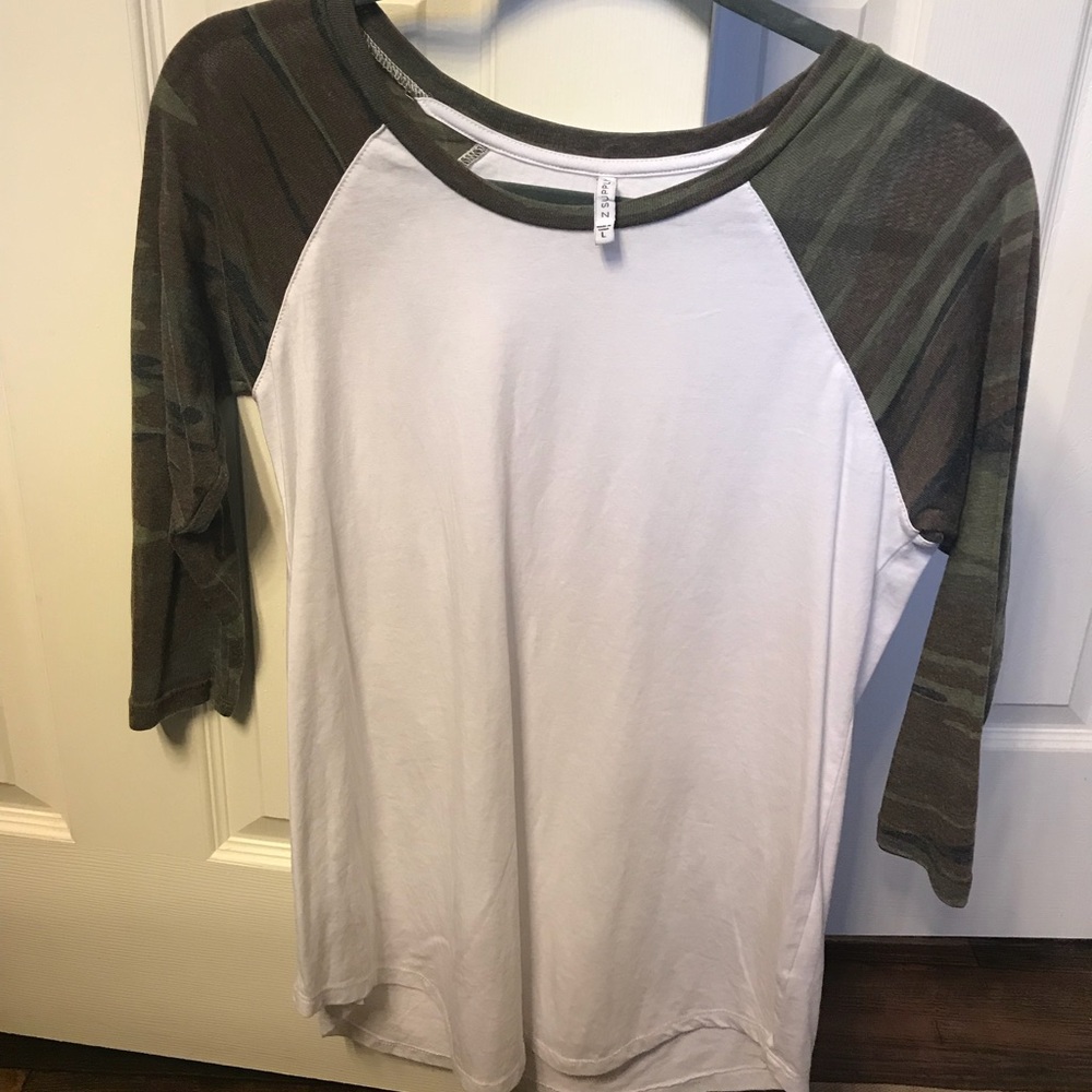 Z Supply Camo baseball tee